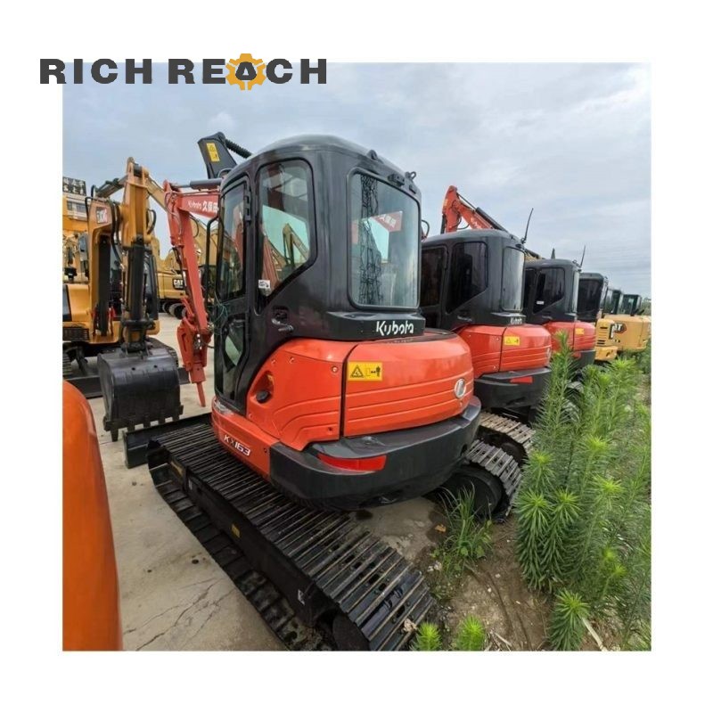 Front view of a 2025 Kubota KX163-5 used excavator, priced at $16,667